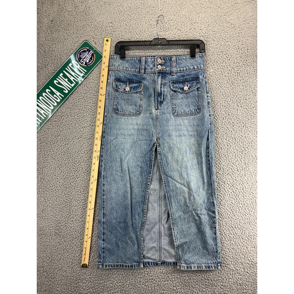 Free People Blue Denim Skirt